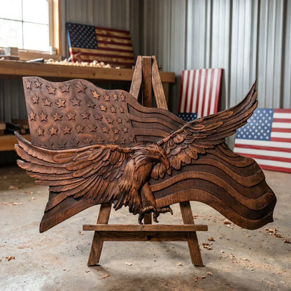 Rustic Eagle Flags